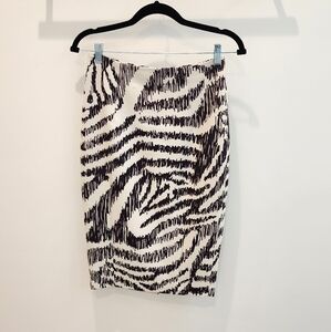 H&M Zebra Pencil Skirt